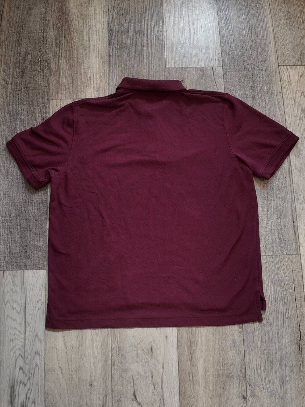 Maroon L.L Bean Men´s Traditional Fit Short-Sleeve Pique Polo Size Large - Picture 4 of 5